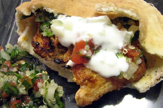 Moroccan Chicken Pitas | Made by Meaghan Moineau