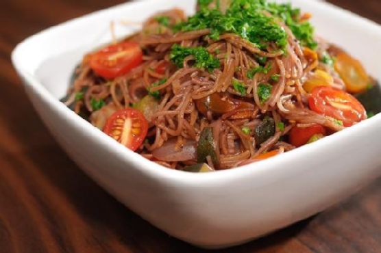 Peppery Absorption-Cooked Red-Wine Capellini | Made by Meaghan Moineau