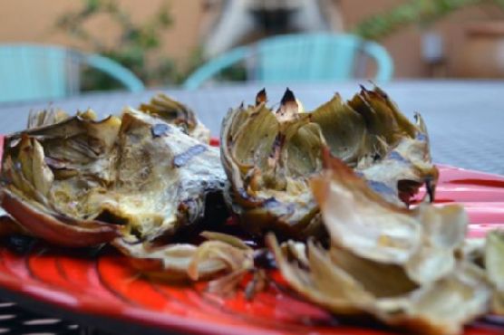 Grilled Lemon Garlic Artichokes | Made by Meaghan Moineau