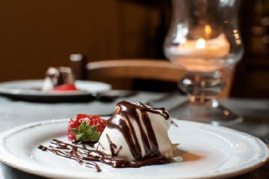 Vanilla Panna Cotta with Chocolate Ganache | Made by Meaghan Moineau