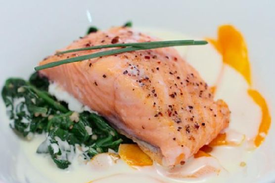 Salmon Confit with Lemongrass Sauce | Made by Meaghan Moineau