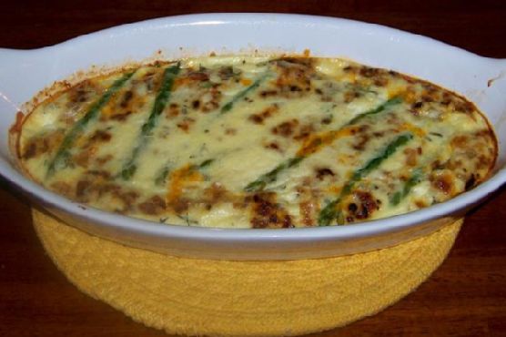 Baked Eggs With Asparagus and Sun Dried Tomatoes | Made by Meaghan Moineau