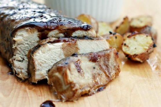Brown Sugar and Balsamic Glazed Pork Loin | Made by Meaghan Moineau