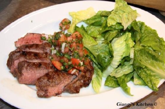 Flank Steak with Herbed Salsa | Made by Meaghan Moineau