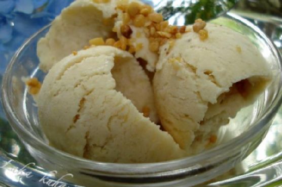 Banana in brown sugar ice cream | Made by Meaghan Moineau