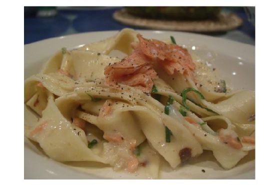 Pasta With Salmon Cream Sauce | Made by Meaghan Moineau