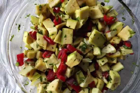 Simple Squash Salad | Made by Meaghan Moineau