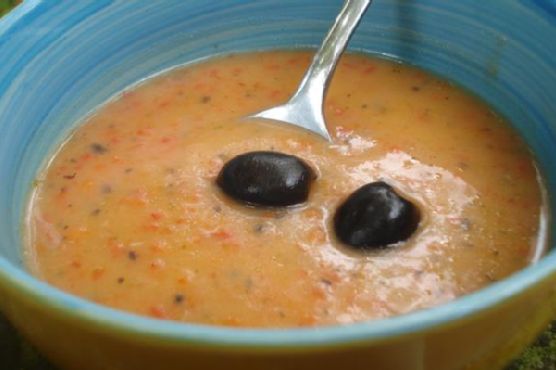 Potato Soup With Peppers and Olives | Made by Meaghan Moineau