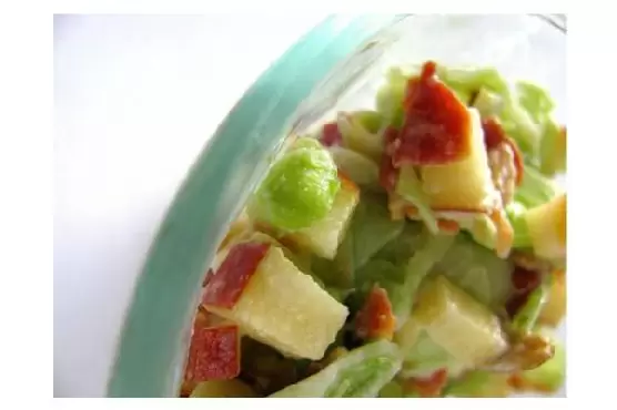 Kohlrabi Salad With Apple, Bacon, and Snow Peas | Made by Meaghan Moineau