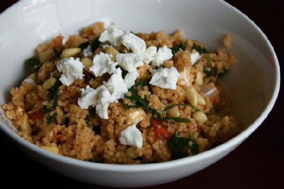 Spinach, Tomato & Onion Couscous | Made by Meaghan Moineau