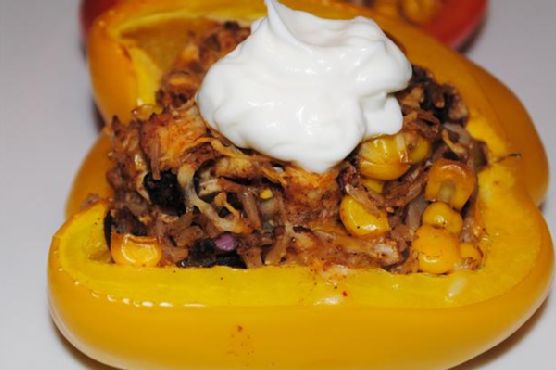 Blast Of Color Mexican Stuffed Bell Peppers | Made by Meaghan Moineau