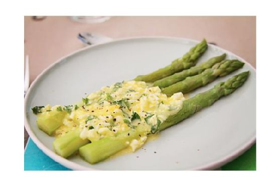 Flemish Style Asparagus Side Dish | Made by Meaghan Moineau