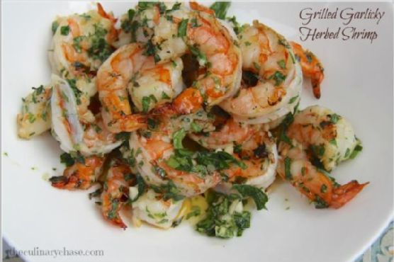 Grilled Garlicky-Herbed Shrimp | Made by Meaghan Moineau