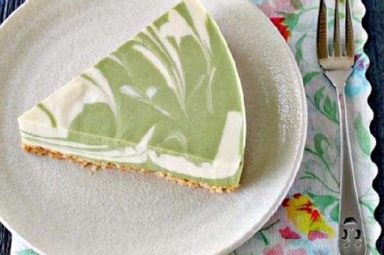No-Bake Green Tea Tofu Cheesecake | Made by Meaghan Moineau