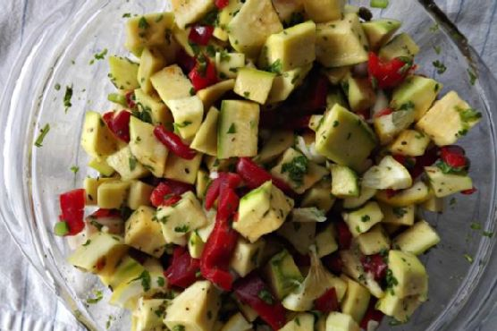 Simple Squash Salad | Made by Meaghan Moineau