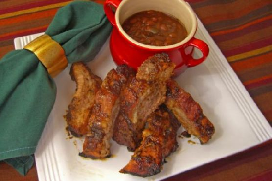 Barbecued Baby Back Pork Ribs and Bush’s Grillin’ Beans | Made by Meaghan Moineau