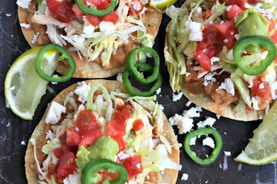 Rotisserie Chicken and Bean Tostadas | Made by Meaghan Moineau
