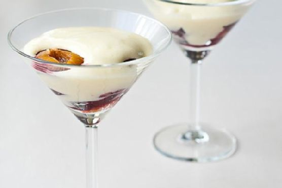 Zabaglione with Roasted Plums | Made by Meaghan Moineau