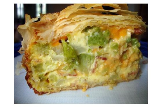 Broccoli and Cheese Phyllo Pie | Made by Meaghan Moineau
