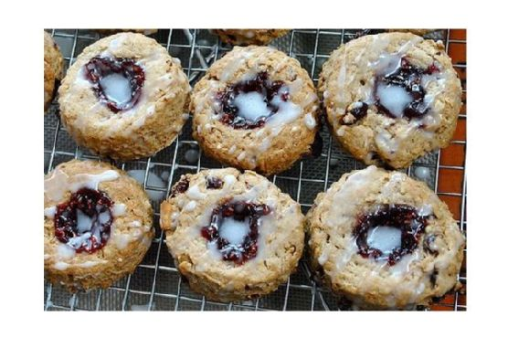 Raspberry Thumbprint Wholewheat Scones With Macadamia Nuts | Made by Meaghan Moineau