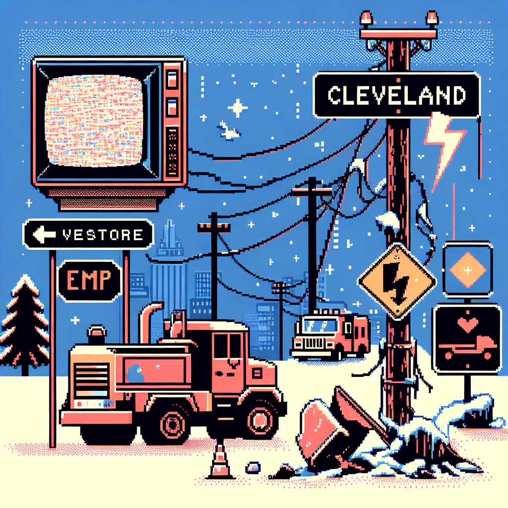 Plow Truck Snaps Pole, N.E. Ohio Offline | Analysis by Brian Moineau