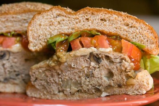Blue Cheese and Mushroom Turkey Burger | Made by Meaghan Moineau