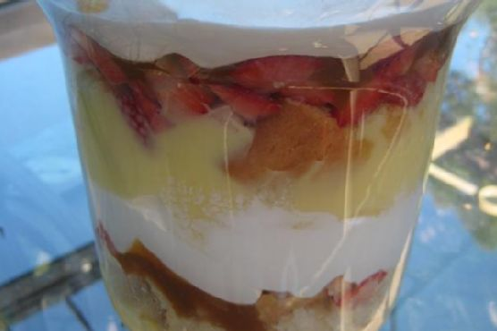 Caramel Almond Berry Trifle | Made by Meaghan Moineau
