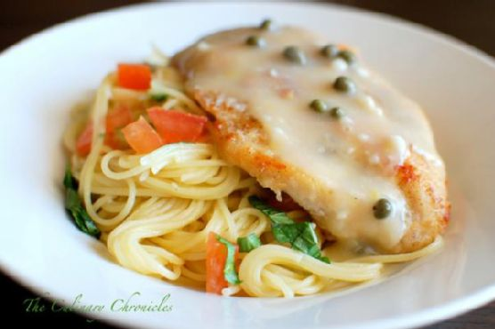 Chicken Piccata With Angel Hair Pasta | Made by Meaghan Moineau