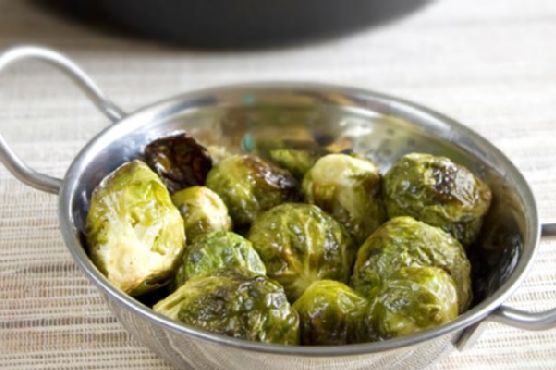 Honey Dijon Roasted Brussels Sprout | Made by Meaghan Moineau