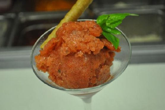 Strawberry Basil Italian Ice | Made by Meaghan Moineau