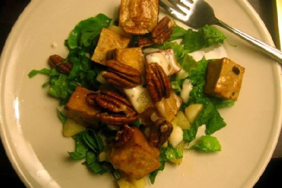 Caramelized Tofu & Gala Apple Salad | Made by Meaghan Moineau