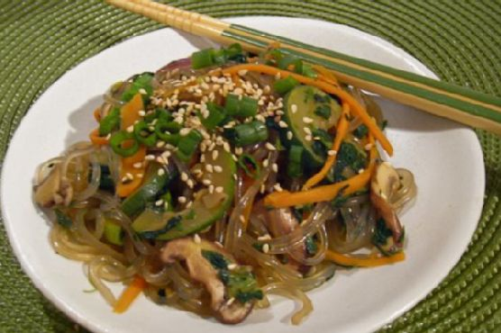 Chapchae (Korean Stir-Fried Noodles) | Made by Meaghan Moineau