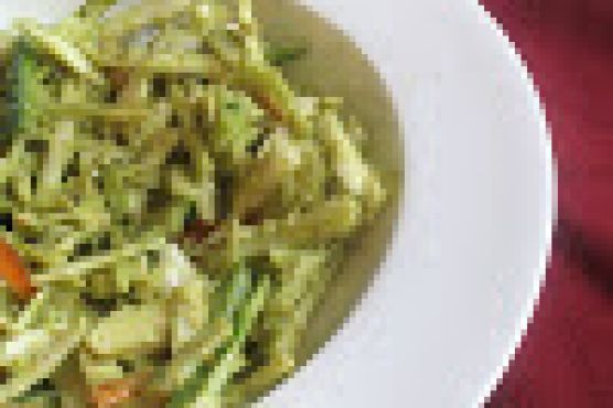 Creamy Vegan Coleslaw Dressed with Avocado | Made by Meaghan Moineau