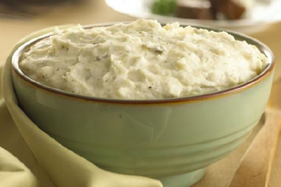 Mashed Potatoes with Garlic, Sage & Goat Cheese | Made by Meaghan Moineau