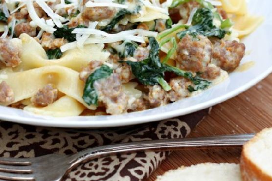 Pasta with Spicy Sausage & Rapini | Made by Meaghan Moineau