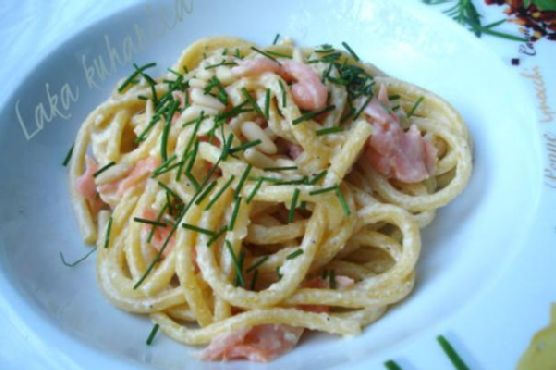 Bigoli with smoked salmon | Made by Meaghan Moineau