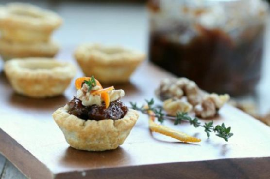 Blue Cheese Tartlets With Fig Jam and Walnuts | Made by Meaghan Moineau