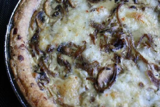 Caramelised Onion and Mushroom Quiche | Made by Meaghan Moineau