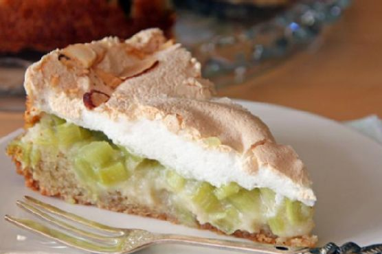 German Rhubarb Cake with Meringue | Made by Meaghan Moineau