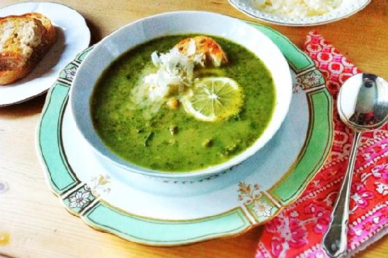 Kale and Chickpea Soup with Lemon | Made by Meaghan Moineau