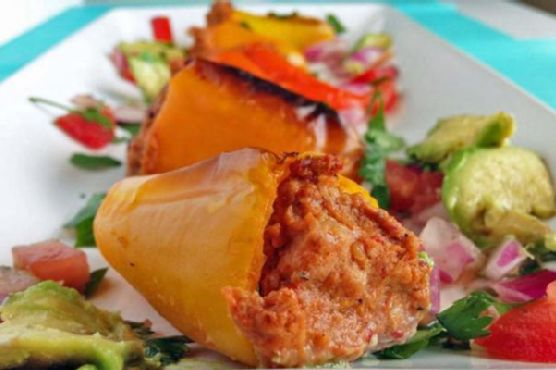 Mini Stuffed Mexican Bell Peppers | Made by Meaghan Moineau