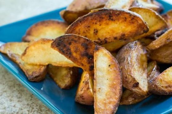 Pan Fried Potato Wedges | Made by Meaghan Moineau