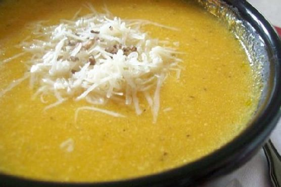 Roasted Garlic & Butternut Parmesan Soup | Made by Meaghan Moineau