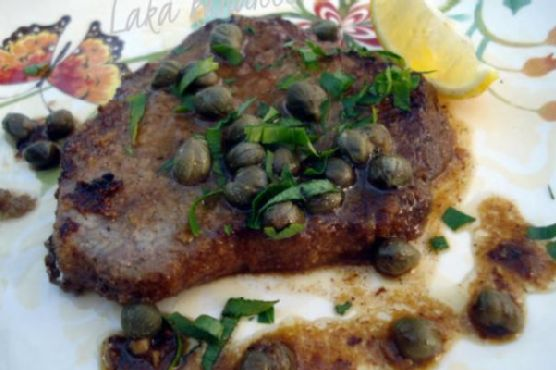 Steak with lemon and capers | Made by Meaghan Moineau
