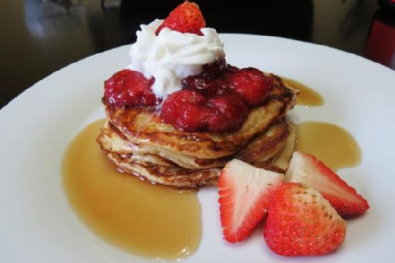 Strawberry Shortcake Pancakes | Made by Meaghan Moineau