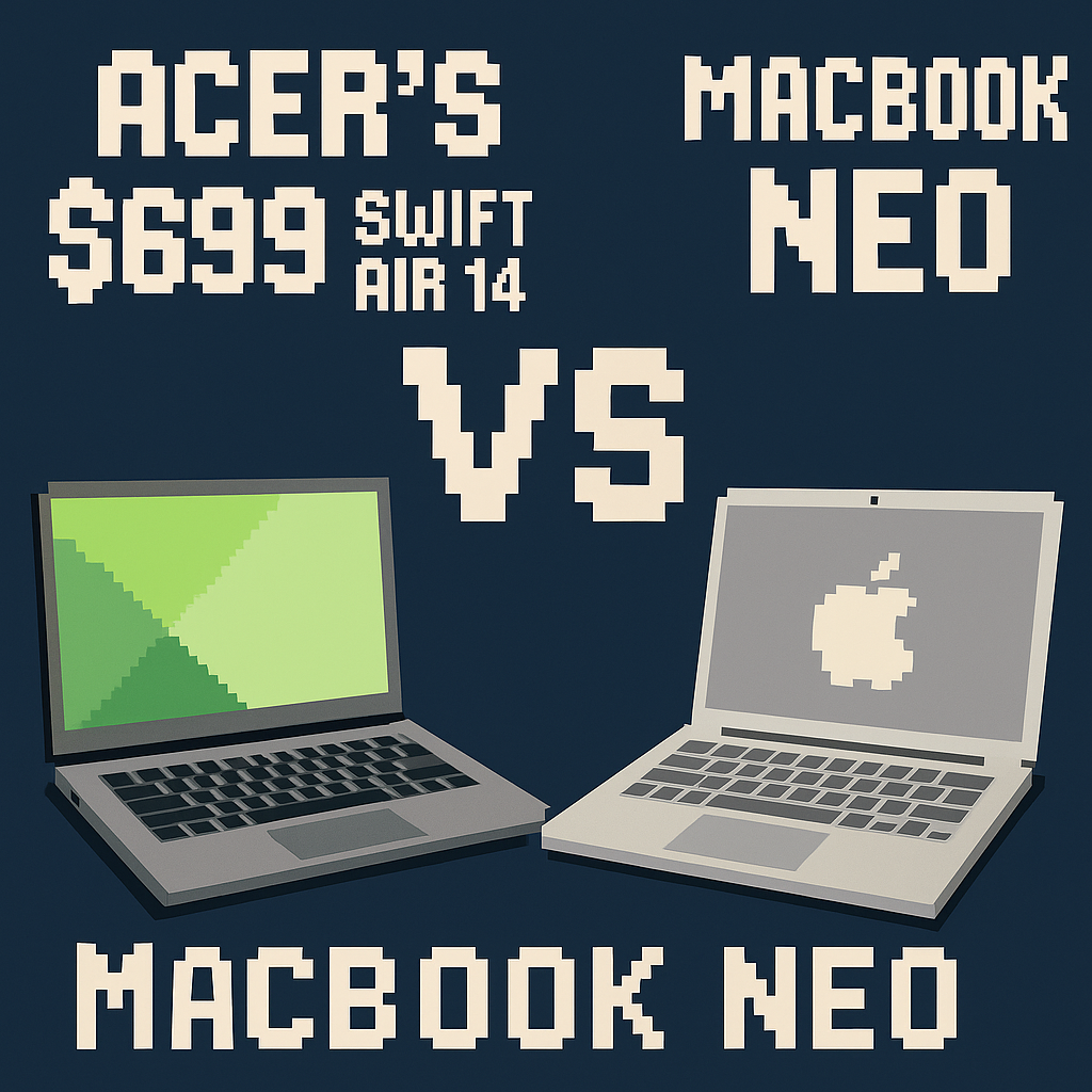 Acer’s $699 Swift Air 14 vs MacBook Neo | Analysis by Brian Moineau