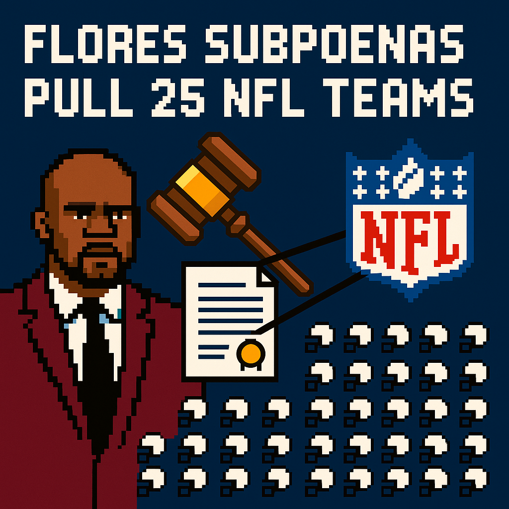 Flores Subpoenas Pull 25 NFL Teams | Analysis by Brian Moineau
