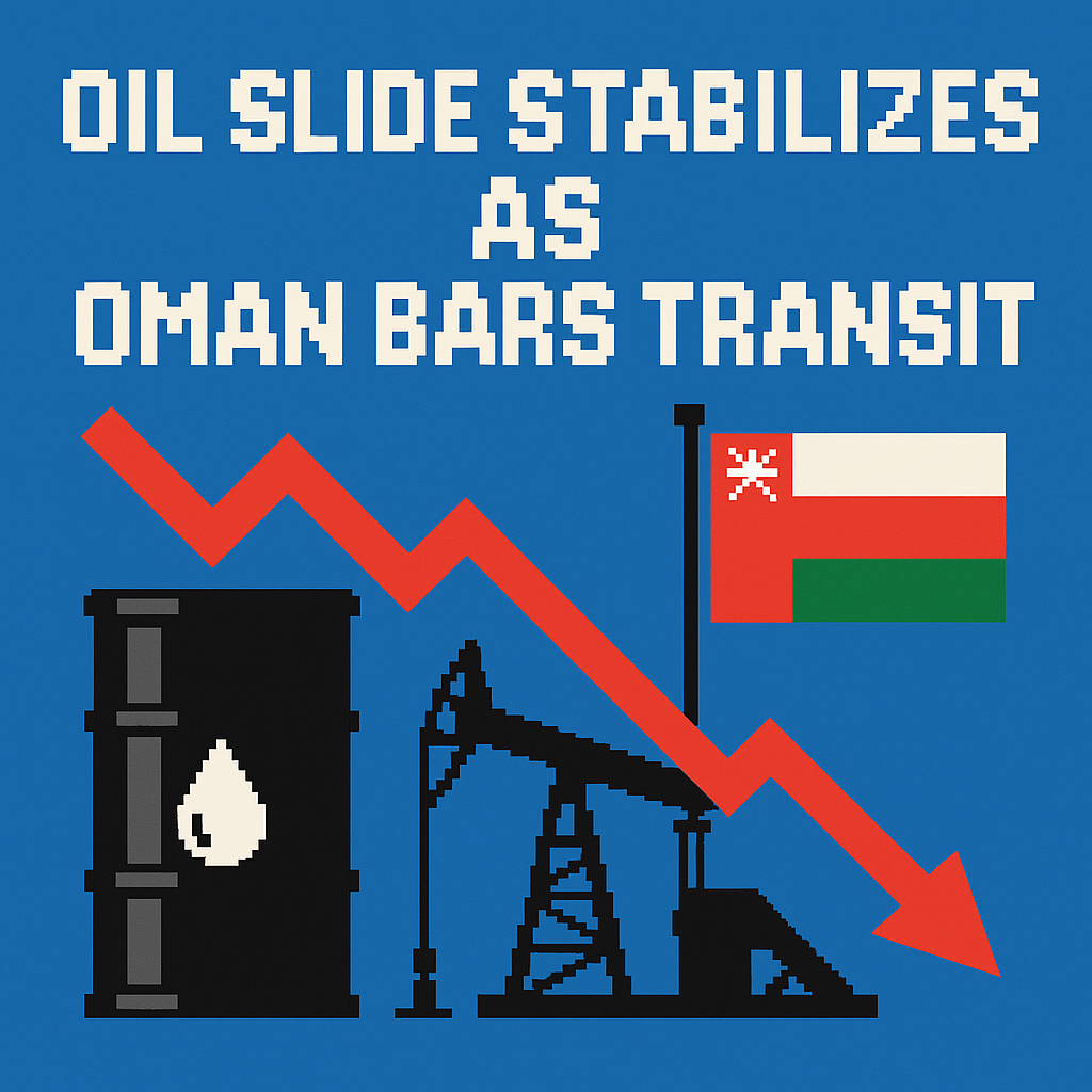 Oil Slide Stabilizes as Oman Bars Transit | Analysis by Brian Moineau