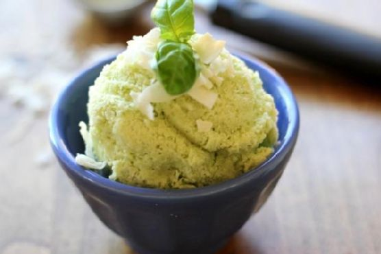 Basil Coconut Ice Cream | Made by Meaghan Moineau