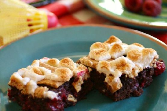 S’mores-n-berry Bars for National S’mores Day – August 10 | Made by Meaghan Moineau